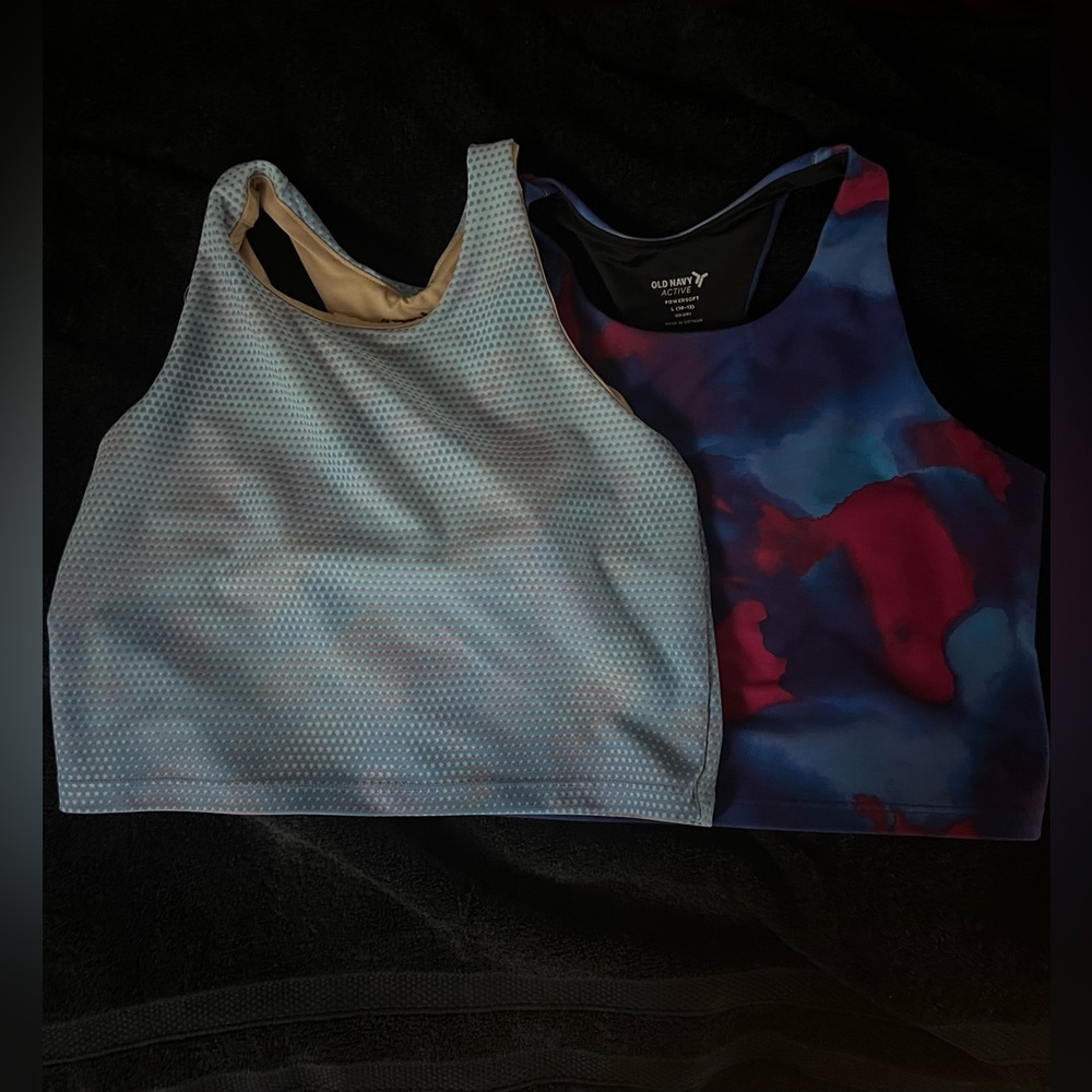 Old Navy Girls Longline Sportsbras Sports Bras Large (10-12)
